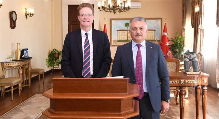 AB Türkiye Delegasyonu Başkanı Meyer-Landrut, Antalya Valisi Yazıcı'yı ziyaretinde konuştu: