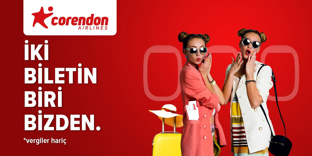 Corendon Airlines Ocak Ayına Özel “İki Biletin Biri Bizden” Kampanyası Başlattı