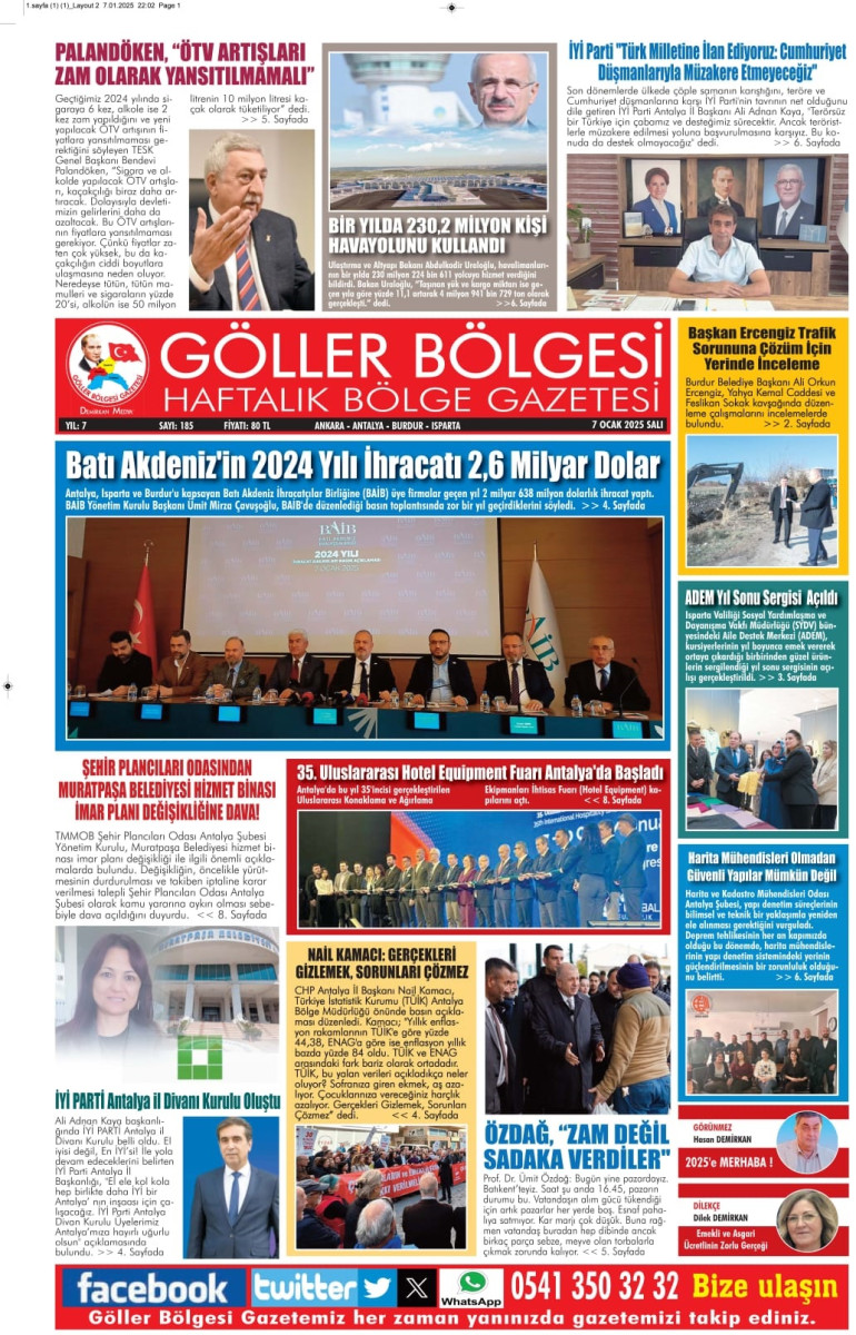 GÖLLER BÖLGESİ GAZETESİ 