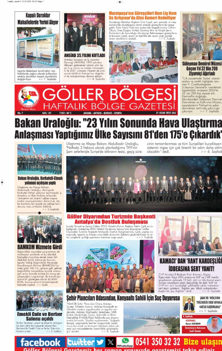 GÖLLER BÖLGESİ GAZETESİ 